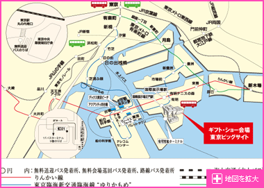 会場までの地図